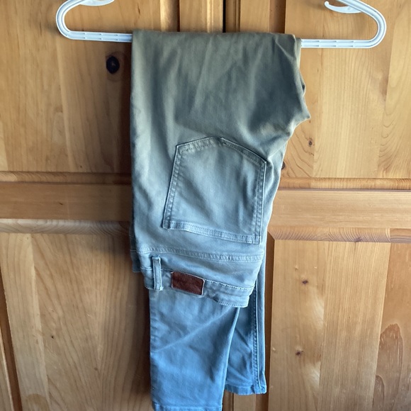 Zara Basic Denim Skinny Jeans (khaki green) - Picture 6 of 8